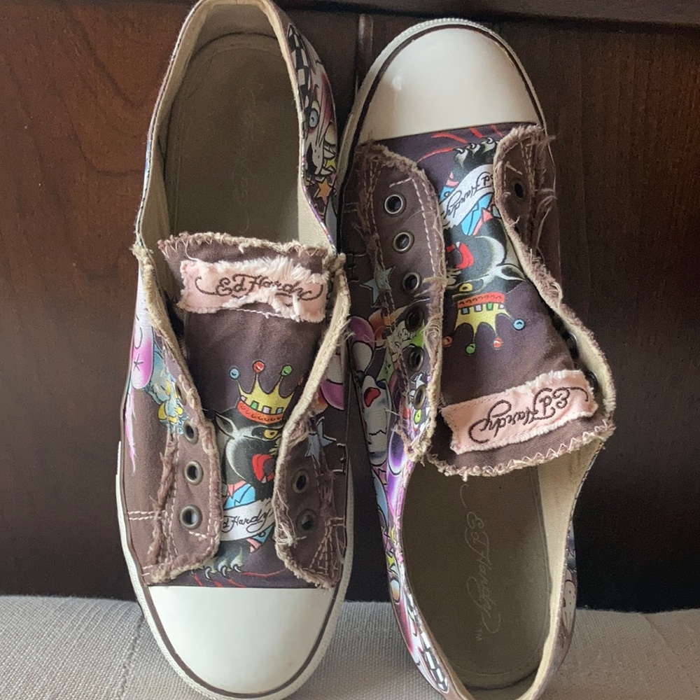 Ed Hardy Slip On Shoes